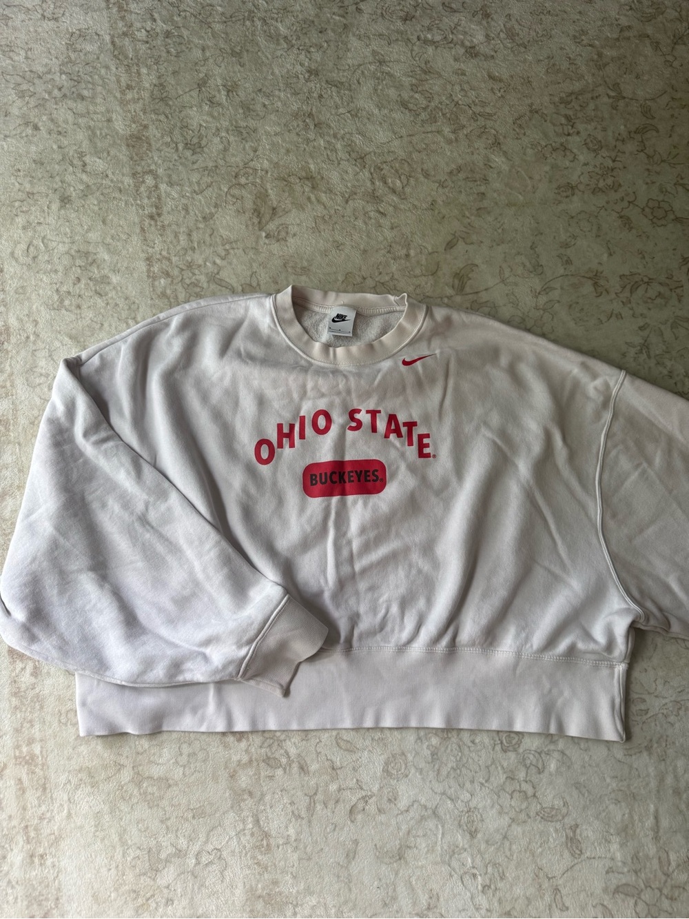 Nike OHIO STATE CAMPUS BAGGIE CROPPED SWEATSHIRT